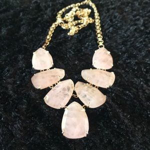 NWOT KENDRA SCOTT LONG LIGHT PINK HARLOW NECKLACE